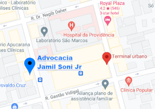 Mapa da região